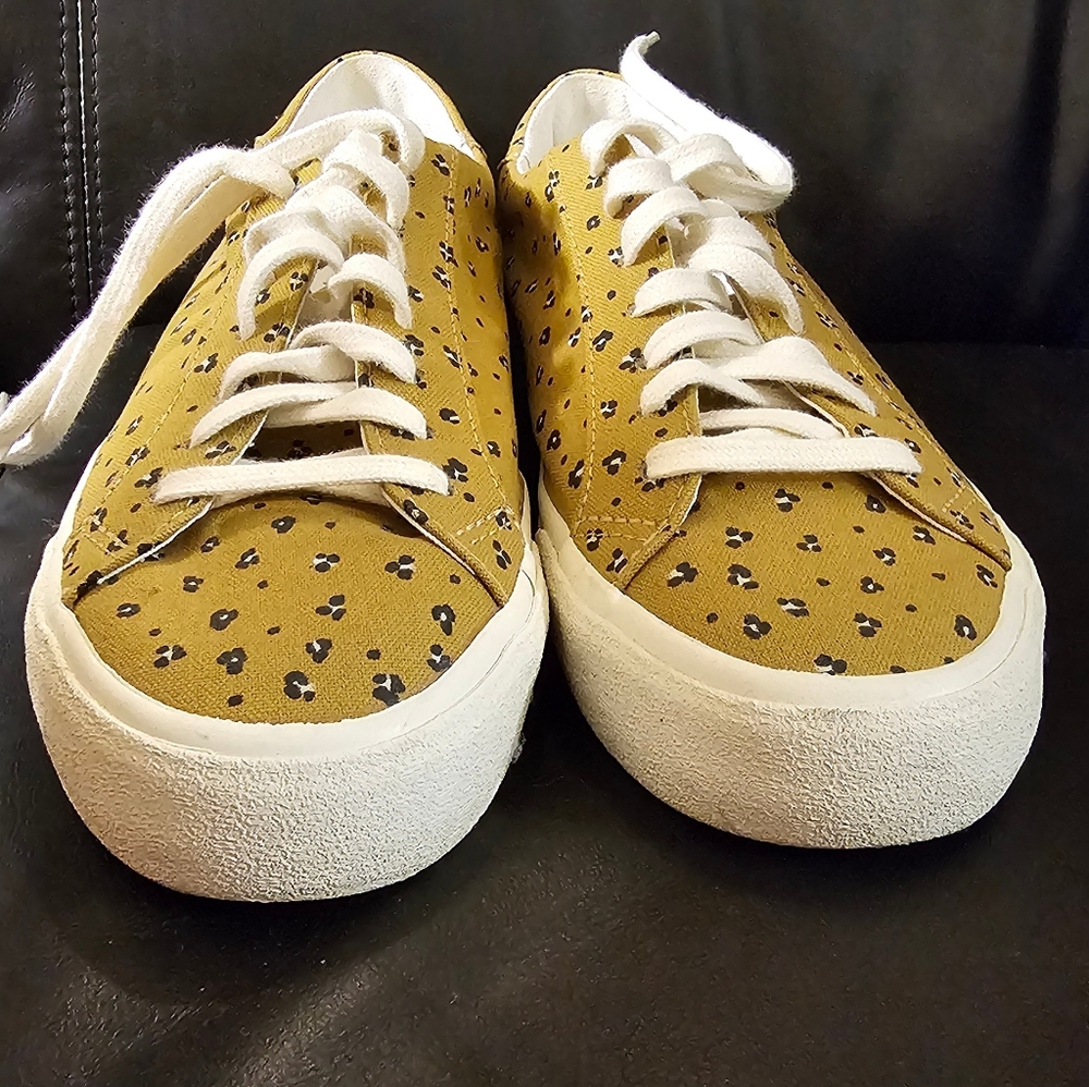 Madewell Sidewalk Low Top Sneakers Mini Leopard Print Women Size 8 EUC - Picture 9 of 15